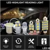 Luzes decorativas 28pcs T10 W5W Interior do carro LED Light Dome Placa de licença Mista Lâmpada Tronco Estacionamento BBS Set Drop Delivery Automóveis M Dh1Tw