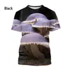 T-shirts pour hommes 2023 Champignon de mode et T-shirt décontracté à manches courtes imprimé en 3D pour femmes