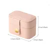 Jewelry Pouches Mini Ring Box Portable Small Organizer Display Travel Simple Gift Case Boxes Leather Earring Necklace Holder
