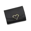 Wallets Personalized Fashion Women's Short Purse Heart-shaped Card Bag Sleeve Wallet