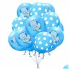 Led Toys Party Decoration 15Pcs Lot 12Inch Elephant Latex Balloons Colored Confetti Birthday Decorations Baby Shower Helium Ballon24 Dheu7