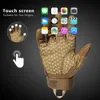 Sports Gloves Men's Touch Screen PU Leather Gloves Military Tactical Gloves Outdoor Sports Shooting Hunting Airsoft Cycling Full Finger Gloves 230918