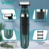 エレクトリックシェーバーVgr Electric Shaver Trimmer Professional 2-in-1シェーバー防水ビアード家庭用メンズヘアトリマーV-393 Z230811 X0918