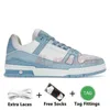 Luxury Calf Leather Designer Casual Shoes Virgil Embossed Flowers Monograms Denim Blue Pink Abloh White Black Womens Mens Run Designers Trainers OG Away Sneakers