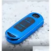 Klucz samochodowy TPU FOB ER dla Mazda 2 3 5 6 CX-3 CX-4 CX-5 CX-7 CX-9 Atenza Axela MX5 Keys Protect Case Shell Dostawa Automobil DH1AH