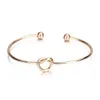 Manchette Mode Noeud Bracelet Sier Couleur Bracelets Ouverts Bijoux Proposition D'amour Serez-vous Ma Demoiselle D'honneur Bon Ami Cadeau Livraison Directe Brac DHS3C