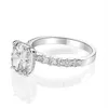 Cluster-Ringe Shipei 925 Sterling Silber Princess Cut Greated Moissanit Diamanten Edelstein Hochzeit Feiner Schmuck Verlobungsring Fo292S