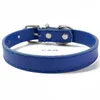 Halsbanden Riemen Pin Gesp Verstelbaar Snoep Kleur Pu Leer Stevig Puppy Leash Halsband Dierbenodigdheden Rood Zwart Blauw Drop Delivery H Dhq1T