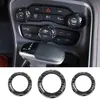 Carbon Fiber Audio Knob Abdeckung Audio Schalter Knopf Klimaanlage Schalter Panel Ring Für Dodge Challenger Ladegerät 2015 2566