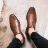 Jurk Schoenen Fotwear Lederen Mannen Big Size 38-47 Kantoor Formele Voor Lace Up Bruiloft Designer Heren Oxfords Sapatos homens