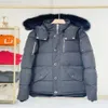 23SS Hommes Down Vestes Parka Hiver Tissu imperméable Hommes Wolf Fourrure Wyndham Veste à capuche Fourrure Outwear Fourrure de raton laveur chaud Coatfo5n