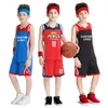 Jerseys Kids Basketball Jersey Personalized Custom Boys Girls Basketball Uniform Sets Polyester Breathable Basketball Shirt For Children 230915