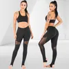 Women's Pants 2023 Cody Lundin Ladies Four Seasons Black Mesh Trousers High Elasticity Quality Slim Fit Sweatpants Sport Leggings