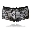 Sexy Lace knickers Seamless Underwear Women Panties Ladies Fashion Boyshorts Female Thin Transparent Flower Lace Boxers 6247K