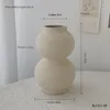 Vasos simples retro simples embrião vaso de cerâmica estilo nórdico sala de estar decoração de casa flor seca cerâmica áspera