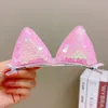 2PCS New Sequins Cat Ears Hairpins Girls Hair Clips Cute Hair Accessories Child Sweet Barrettes Kids Fashion Headwear Ornaments