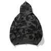 Camo sweatshirt met capuchon en rits, jersey met capuchon, herenmaat M-XXXL