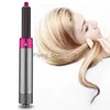 Hair Curlers Straighteners Hair Dryer Curler 5 in 1 Electric Curling Iron s Rollers With And Straightening Brush 220624 HKD230918