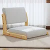 Kissen Massivholz Kreative Japanische Tatami-Sitzgelegenheit Faules Sofa Stuhl Balkon Erkerfenster Sitzen Auf Dem Bett Lesen Rückenlehne