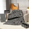 dapu blanket imitation soft wool scarf shawl light warm lattice sofa bed with box