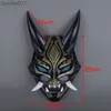 Acessórios de fantasia Jogo Genshin Impact Xiao Cosplay Máscaras Resina Halloween Party Prop Carnaval Traje 220705 L230918