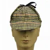 Berets Houndstooth Deerstalker Cap Coffee Color 18% Patchwork Hat Wool Classic Herringbone Hommes