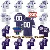 Custom XS-6XL Kansas State Wildcats voetbalshirts 22 Deuce Vaughn 27 Jordy Nelson 4 Malik Knowles 18 Will Howard 85 Kade Warner 31 Jake Clifton 2 Savage 8