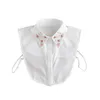 Noeuds papillon femmes perles à la main faux collier pour pull chemise colliers détachables chemisier hauts demi faux goutte livraison accessoire de mode DH0X8