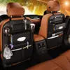 Nouveau sac de rangement pour dossier de siège de voiture, sac de rangement universel en cuir PU, boîte de rangement multifonction, poche de rangement, style automatique 236r