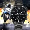 Wristwatches Miger Brand يشاهد الرجال الرياضة الفولاذ المقاوم للصدأ من الرجال الكوارتز RELOJ HOMBRE HORLOGE MANNEN 2023 RELOGIO MASCULINO