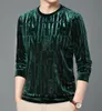 Męskie bluzy projektant bluz z kapturem bluzy nowe europejski złoty aksamitny okrągły szyja moda marka męska sweter luźne liter