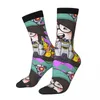 Chaussettes pour hommes drôles Happy KILLJOY rétro Harajuku Valorant Agents jeu Hip Hop nouveauté sans couture équipage fou chaussette cadeau imprimé