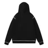 Designer Amis Men's Hoodie 2023 Autumn/Winter New Special Sewn Cotton Plain High Quality Sticked Hoodie Quality Cool stiliga män Fashion Black