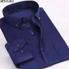 Mferlier Men Shirt Classic Print 10xl Długie rękawie jesień Wysoka jakość duży rozmiar dużych sukienki 8xl Sukienki Formalne bluzę bluzki 12xl340L