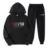 Trapstar Black Tracksuit Trapstar Men Sportwear Designer Hoodie Mens Pants Running Basketball 2 Piece Set Loose Women Long Sleeve Sui655