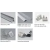 10 X 1M sets/lot 90 degree corner led aluminum extrusion and angle channel led for kitchen led or cabinet lights LL