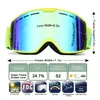 Lunettes de ski Mosodo lunettes de ski double couche lentille polarisée ski anti-buée UV400 lunettes de neige légères hommes et femmes lunettes de ski 230918