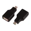 Mini Black Micro to USB 1/2 Micro to USB Micro F to USB F Connector Converter