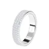 Nieuwe Echte 925 Sterling Zilveren Band Ring voor Vrouwen Zilveren Bruiloft Engagement Sieraden Ring Band N562675