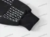 Xinxinbuy Mannen Designer Hoodie Sweatshirt 24ss Dambordpatroon Brief Borduren Lange Mouw Dames Zwart S-2XL