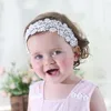 Acessórios de cabelo Branco Lace Flower Baby Headbands para menina banda elástica infantil turbante nascido headwear 0-3years envoltório