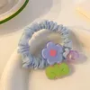 Hårtillbehör Rose Elastic Band Girls Tulpan Flower Cartoon Scrunchies Rep Korean Style Women Rubber