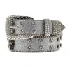 Cinture Punk Rock Cintura con borchie di cristallo Uomo Donna Cowboy occidentale con cintura Bing con diamanti Disco E Ragazze per jeans 230915