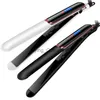 Hair Curlers Straighteners Infrared curling iron Brush Anion Flat Straightening Comb Tourmaline Ceramic Plate 0918