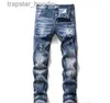 Herren Jeans 2021 Herren Jeans Top Hochwertige Designer Luxus Denim Männer Mode Biker Loch Ripped Tie Dye Mann Beliebte Hip Hop Jean Hosen L230918