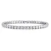 Trendy Crystals Women Bracelets Jewelry 925 Sterling Silver CZ Tennis Bracelet Chains Wedding Fashion Rhinestones Jewelry Ladies P2150