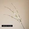 Dekorativa blommor 3st Artificial Cherry Branch Home El Table Display Garden Decoration Outdoor Fake Flower For Wedding Decor Supplies