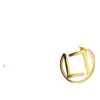 Women Hoop kolczyki projektant mody Huggie duże podwójne litery złote obręcze f biżuteria luksusowy kolczyk stadnina 18k z Box208a