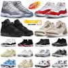 Basketskor Cherry 11s Cool Grey 11 Mens Trainers 3 Jumpman 4 Military Black Cat 4s Fire Cardinal Red Thunder Cool Gray 3s White Cement Men Womens Sports Sneakers