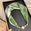 Multifunctionele luxe zijden sjaal ketting hoofdband nieuwe magnetische gesparmband dames lente- en zomerdagen nekbeschermer